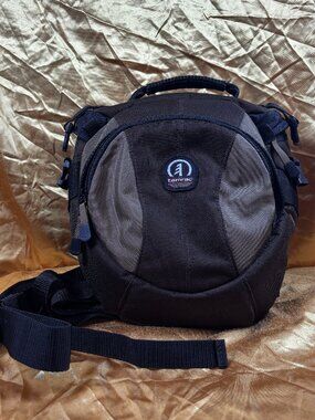 Tamrac 5767 Camera Bag DSLR Shoulder Sling Case Padded Compartments Black Gray
